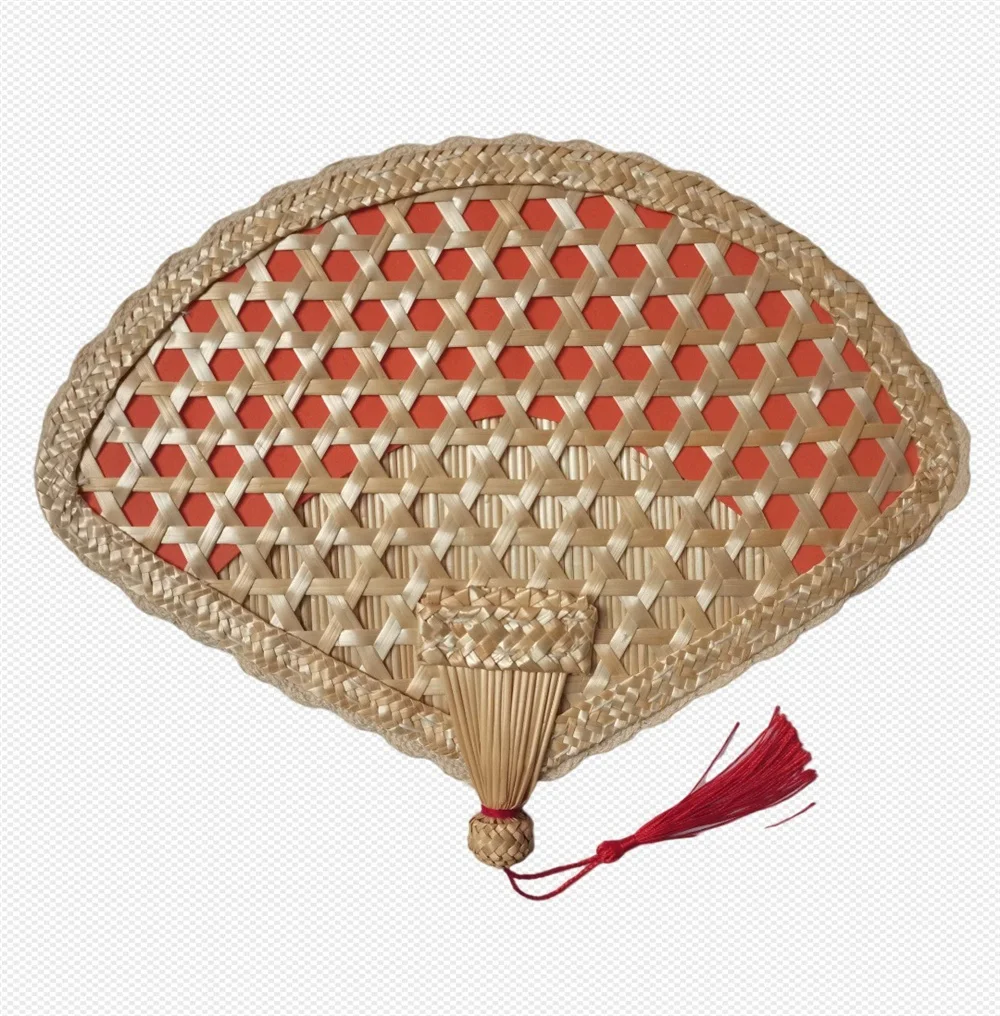 Abanico de Palma Hecho a Mano en China, Abanico de Hoja de Palma Tejido a Mano, Decoración para el Hogar, Abanico Vintage, Abanico Refrescante para el Verano