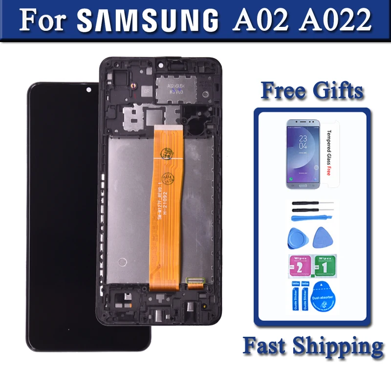 Display For Samsung Galaxy A02 A022 A022m LCD Display Touch Screen Digitizer Full SM-A022FN/DS SM-A022F/DS SM-A022G/DS