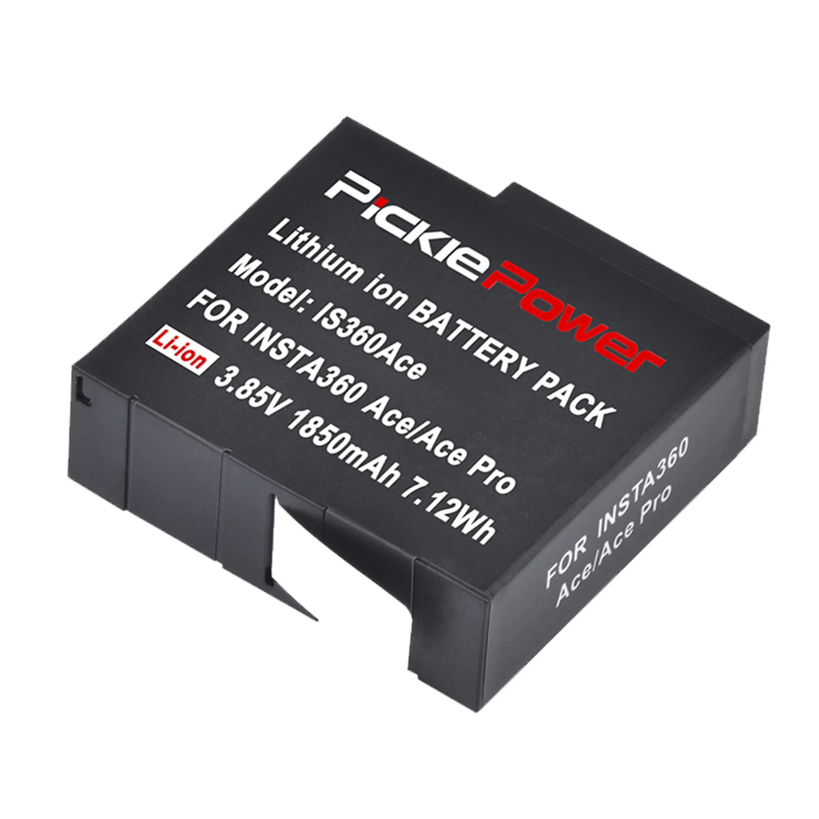 Batería PicklePower de 1850 mAh para Insta360 Ace/Ace pro/Ace Pro 2, cargador dual para cámara de acción Insta 360 Ace