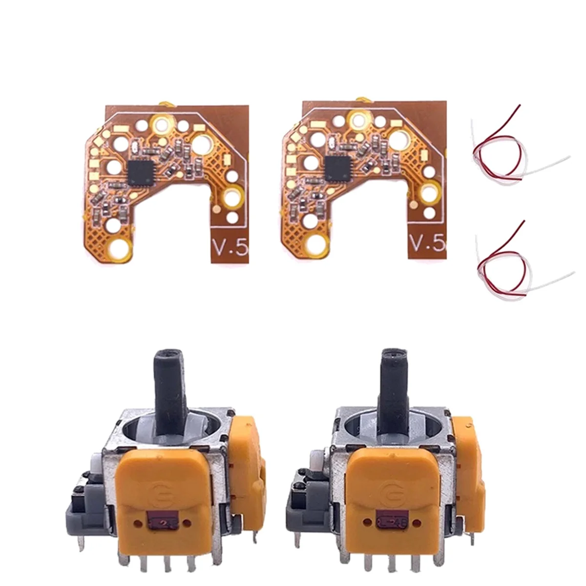 

AU32-2PCS Hall Joystick+Calibration Board for PS5 Gamepad Hall Effect & Hall Joystick Center/Outer Ring Calibration