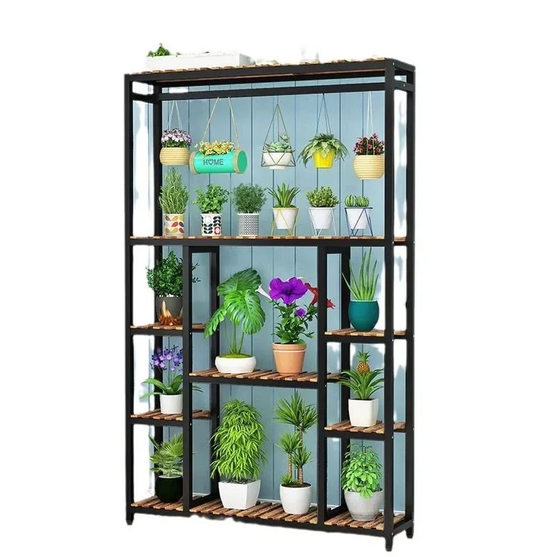 Flower shelf multi-layer interior