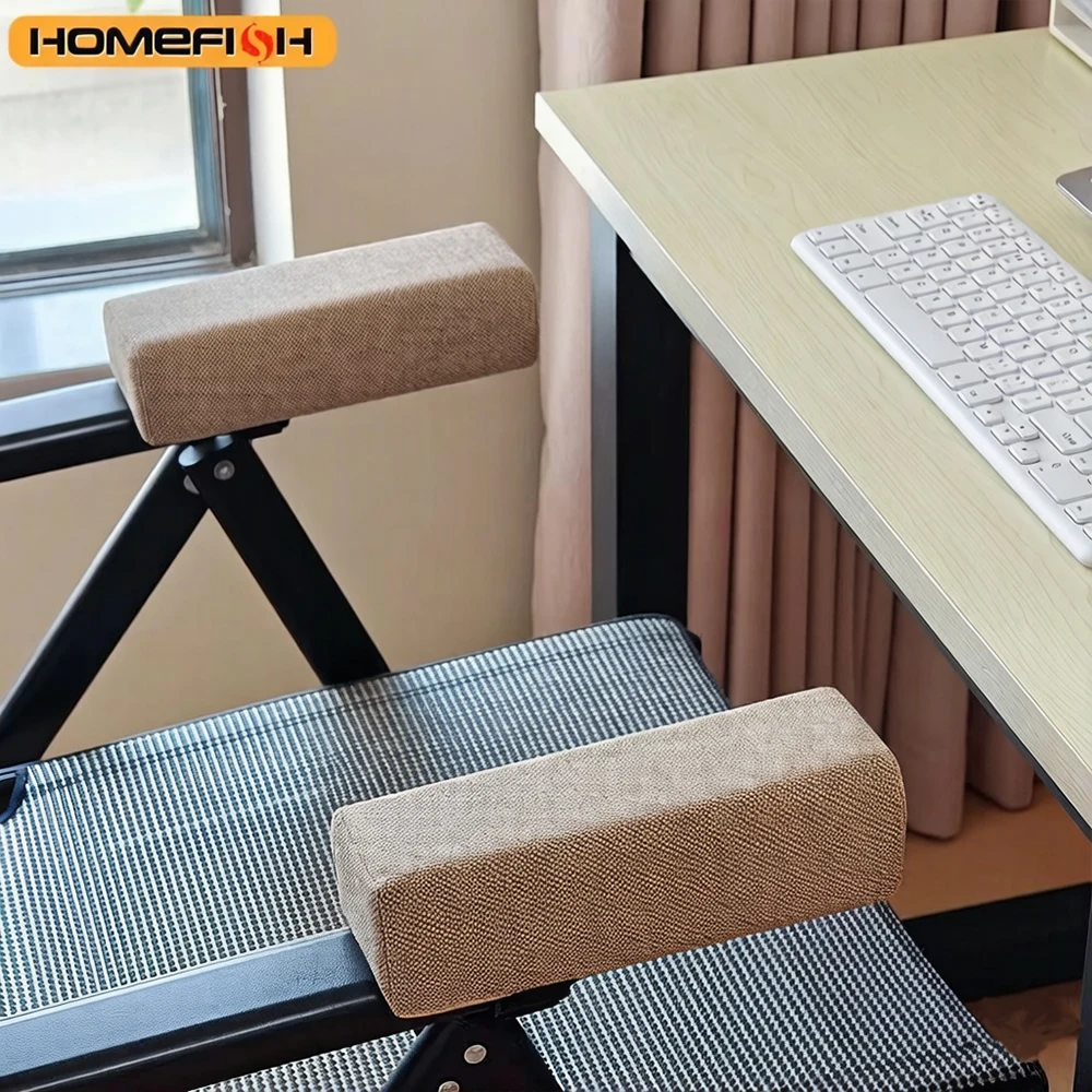 Cotton Linen Foam Elbow Pillow 5cm Thick Office Chair Armrest Pads Soft Arm Support Cushion