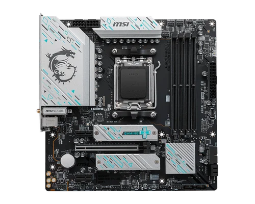 Imagen 2 del producto MSI B650M GAMING PLUS WIFI AMD B650 Compatible con DDR5 7200+MHz (OC) 192GB AMD Ryzen ™   Placa base 7000 Serie 8000 Socket AM5