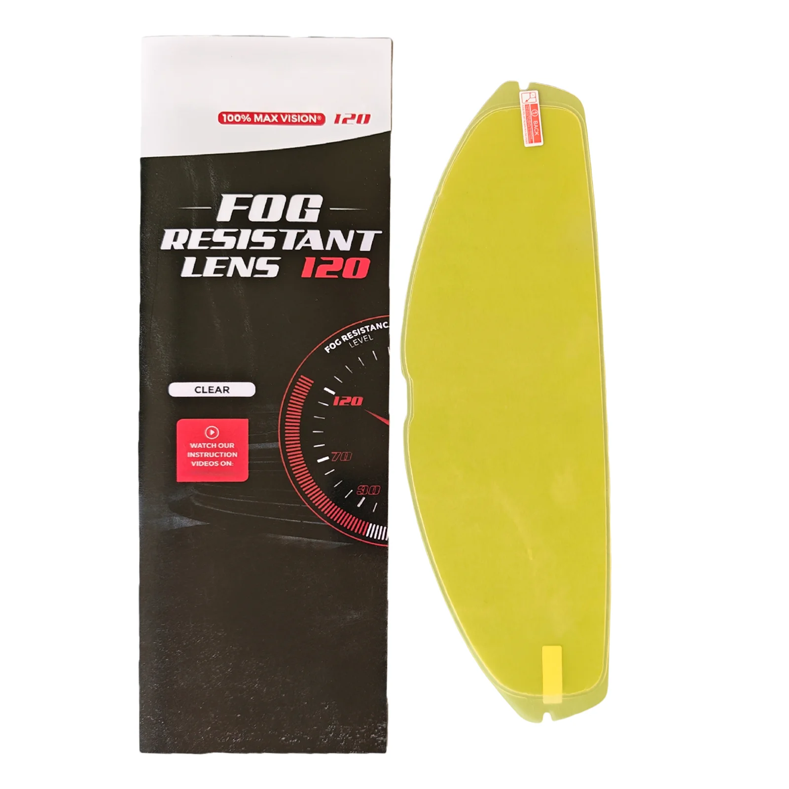 オートバイヘルメットバイザー用ユニバーサル曇り止めフィルム、フルフェイス＆オープンフェイスヘルメットに対応