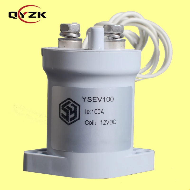 Hexagon nut electric car small volume power contactor 100a High voltage 12-1200V 1000V coil DC 12V contactor EV relay