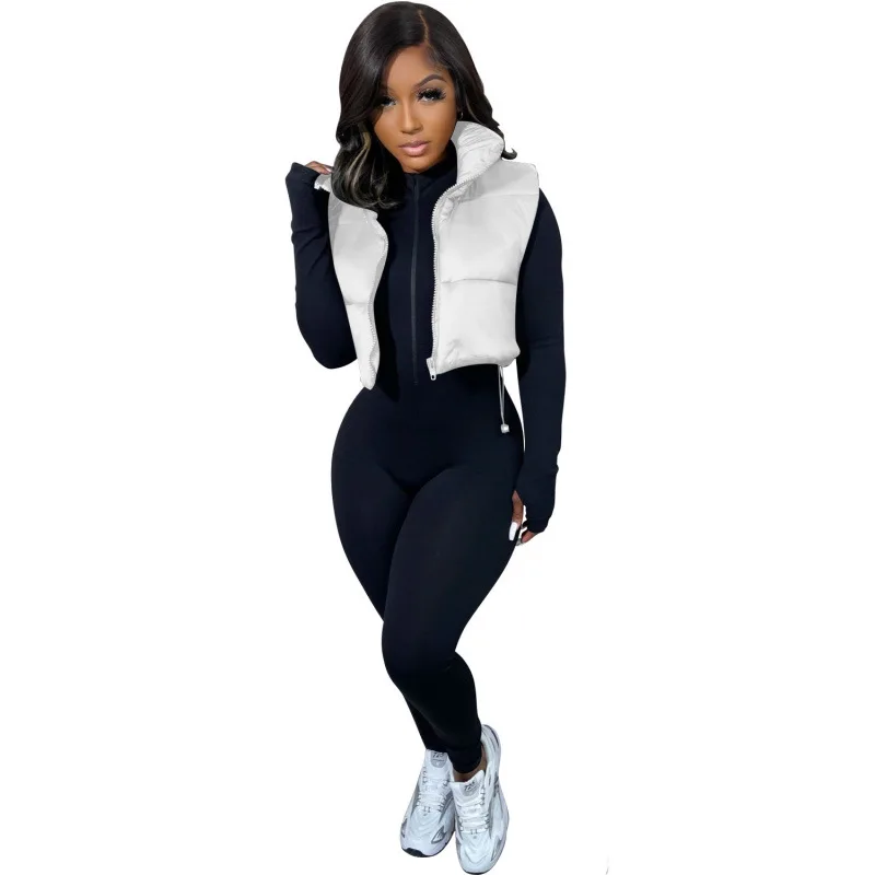 

Women's Vest Heavyweight Quilted Sleeveless Vest Superwarm Thick Insulated Vest Fashionable Outdoor Lightweight Gilet