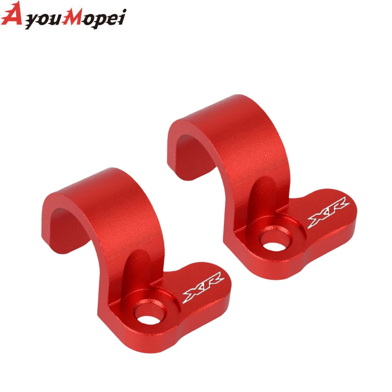 Picture 3: Motorcycle Front Rear Brake Hose Guide Spare Part For HONDA XR 250 650 L 400 600 R Moto Oil Line Holder Cable Clamp Accessories