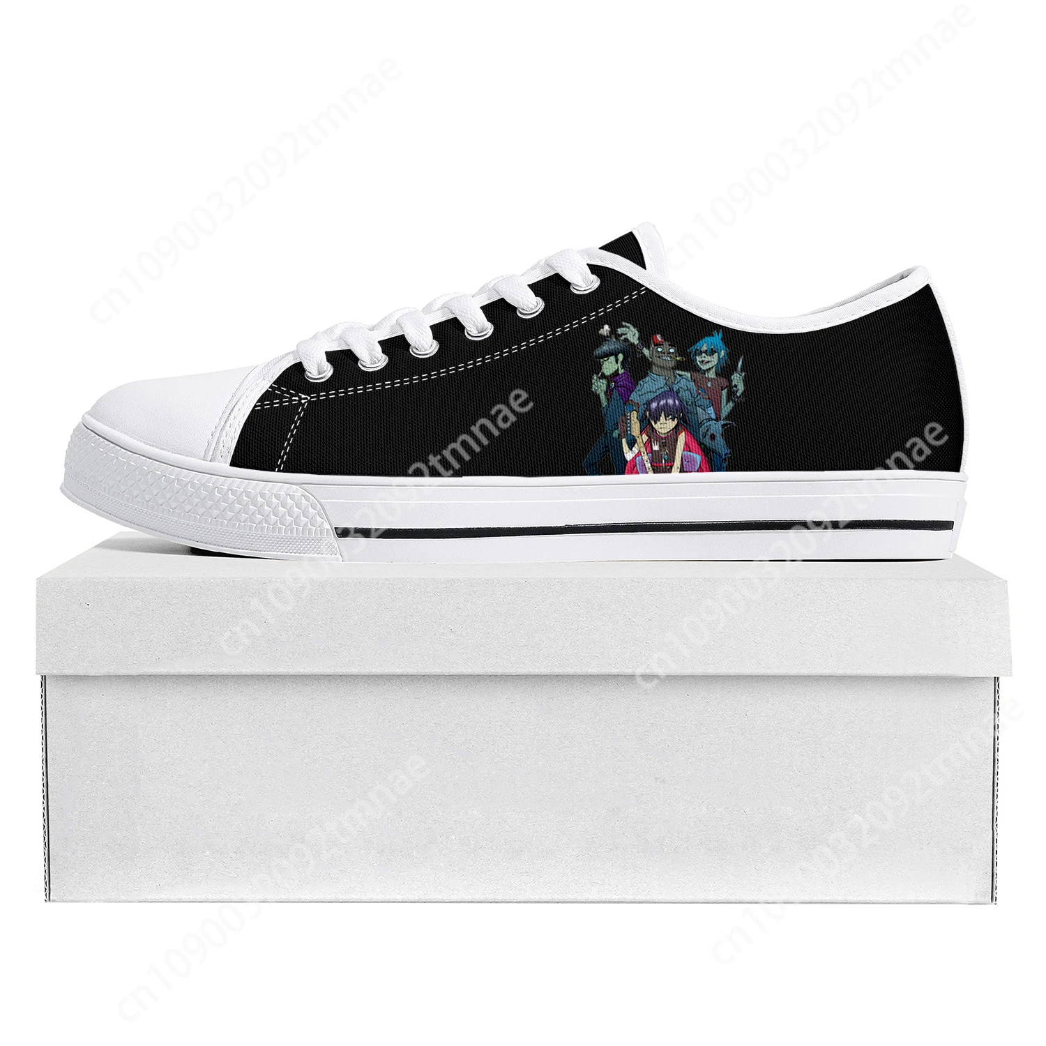 

Gorillaz Virtual Rock Band Fashion Low Top High Quality Sneakers Mens Womens Teenager Canvas Sneaker Couple Shoes Custom Shoe