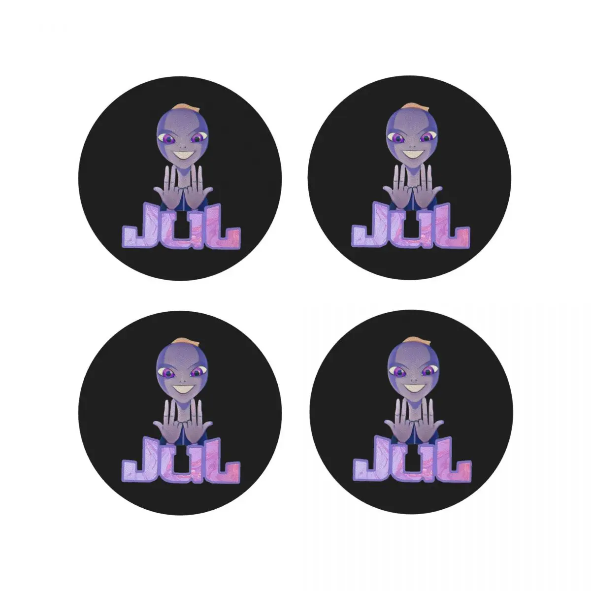 

Подставки Jul, кухонные салфетки, нескользящие изоляционные коврики для чашек, кофейные коврики для декора, домашняя посуда, подушечки, набор из 4 шт.