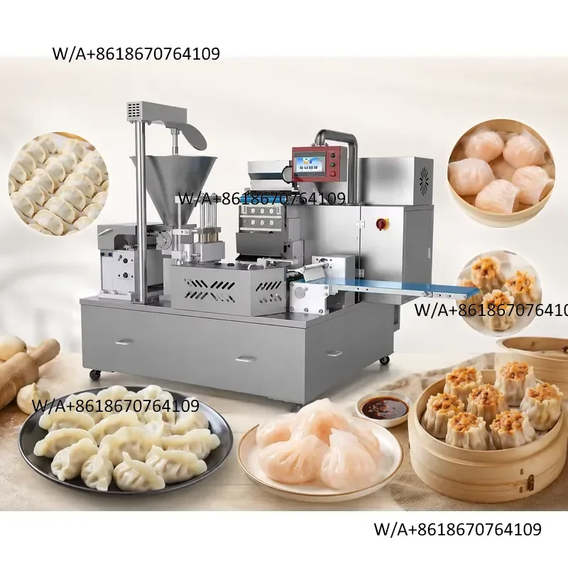 Multi-Functional Automatic Dumpling Making Machine Motor 100 Pcs/Min Capacity for Gyoza Dimsum Siomai Siopao-Low Maintenance