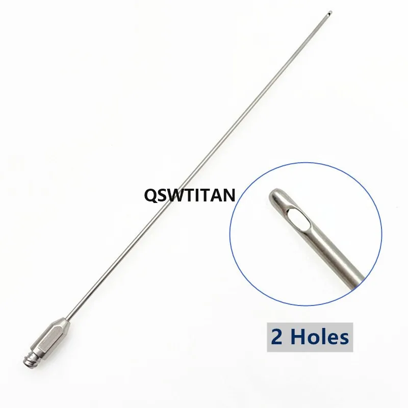 Flat head cobra two holes Liposuction Cannula standard two holes Fat transfer needle Beauty Plastic Liposuction Tools