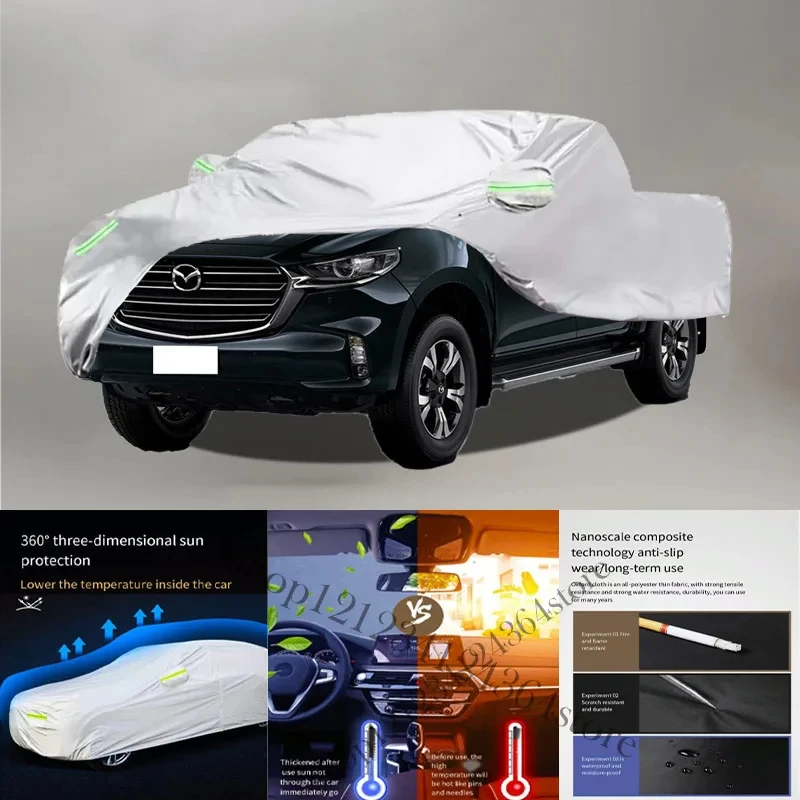 For Mazda-BT-50 Auto Anti snow Anti dust Anti-uv Anti peeling paint And Anti Rainwater 210t Car cover protection