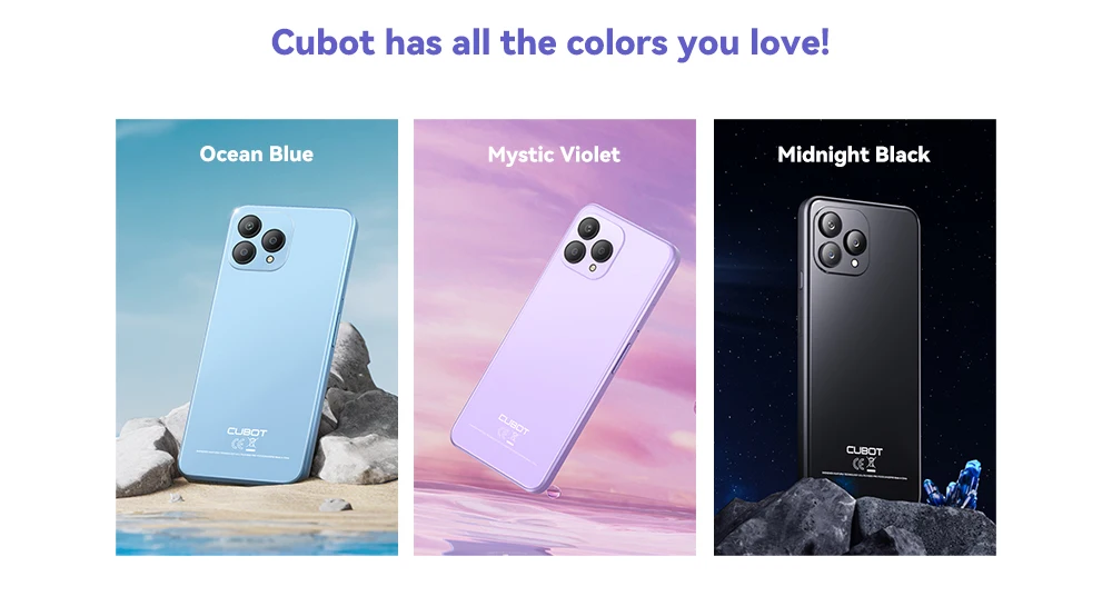 Global Version Cubot P80 Smartphone 6.5" FHD+Screen Telephon Portable 16GB RAM(8GB+8GB)+256GB/512GB ROM 5200mAh 48MP Android 13