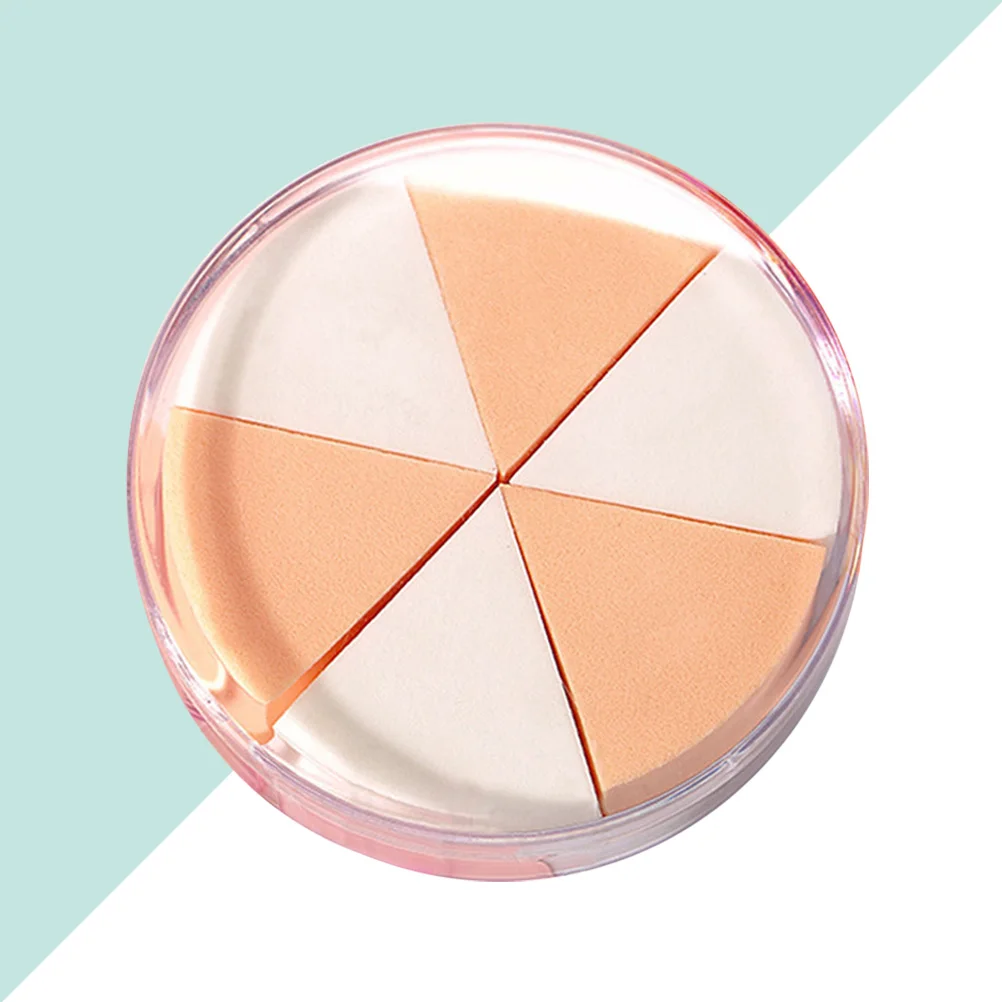 

Makeup Sponge Puff Skincare-Friendly Triangular Foundation Puff Dry Wet Use For Loose Powder Pressed Powder With Storage
