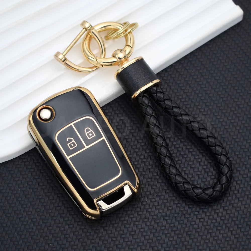TPU Car Key Case Cover for Chevrolet Cruze Aveo Trax Sail Malibu Captiva Opel Vauxhall Astra J Corsa Insignia Mokka Protection view 5