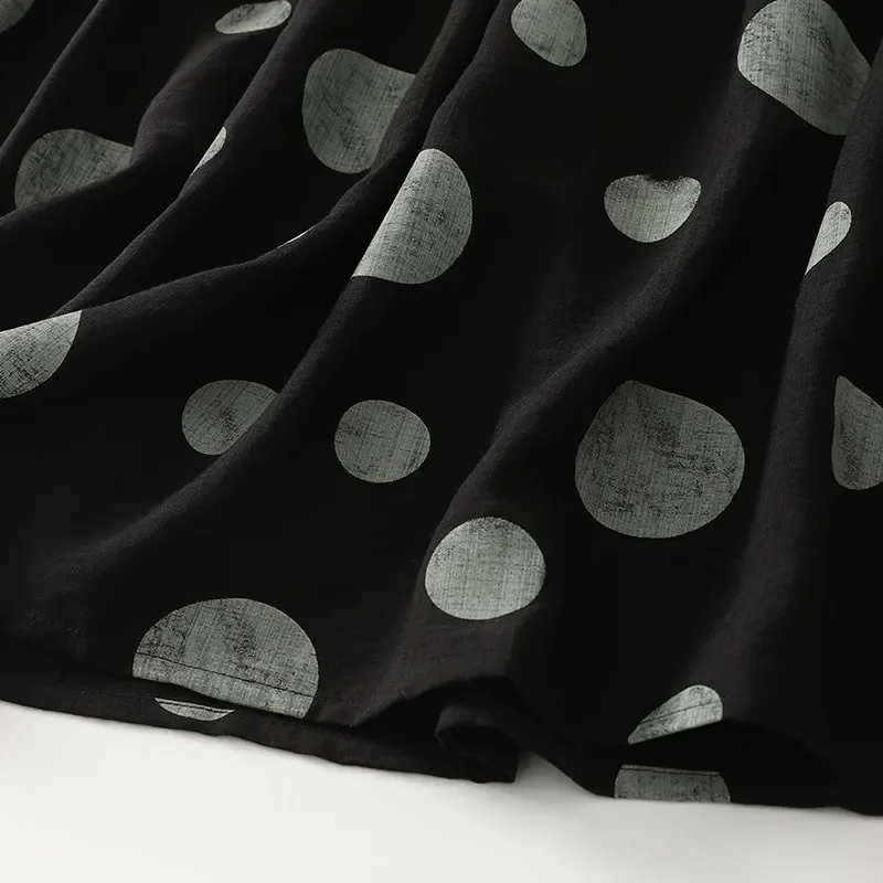 水玉模様の女性用ロングドレス,レースアップ,スリム,空中ブランコ,ラージスイング,ヴィンテージファッション,新しい夏のコレクション2020