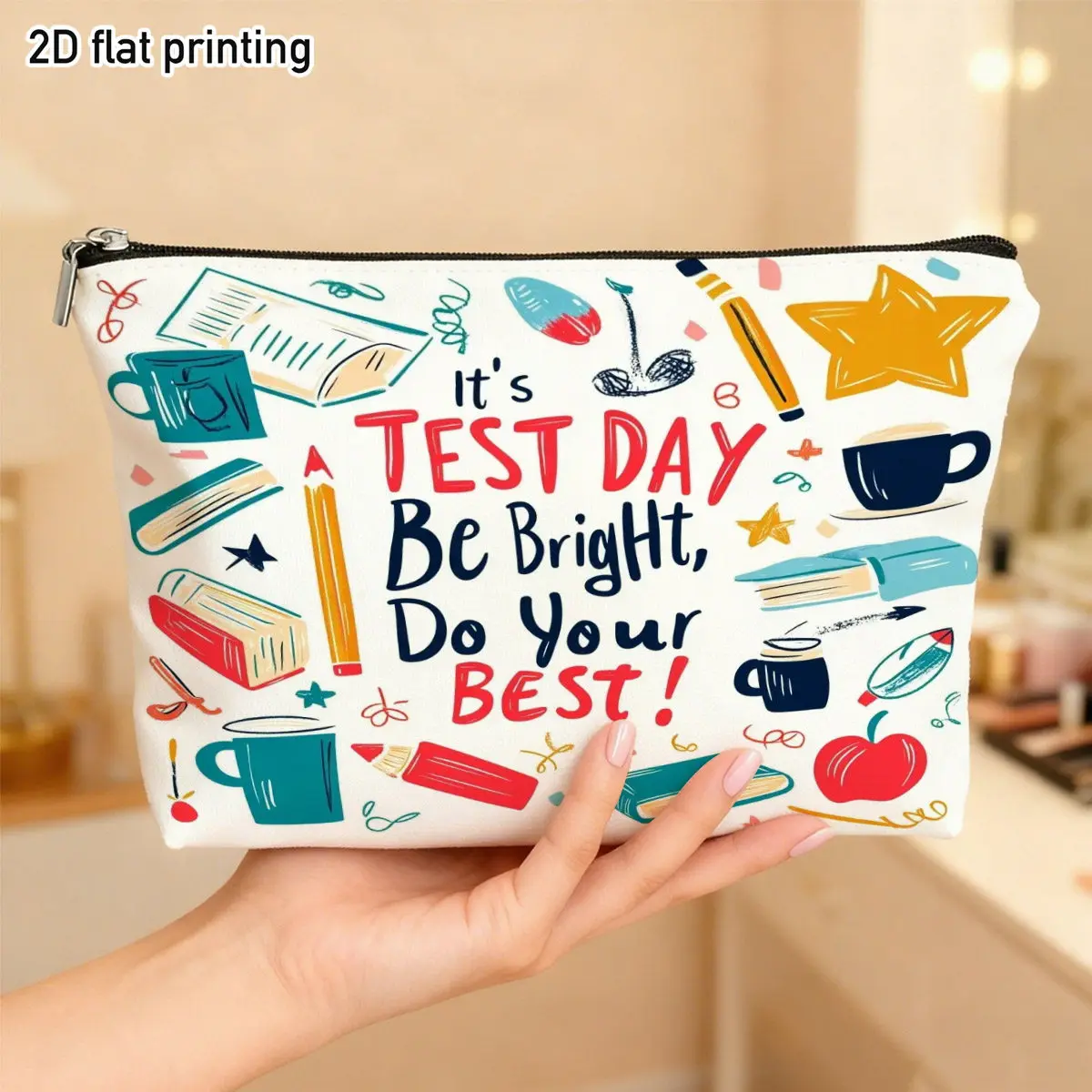 Test Day Graphic Makeup Bag Vi - Beauty Makeup School review and price