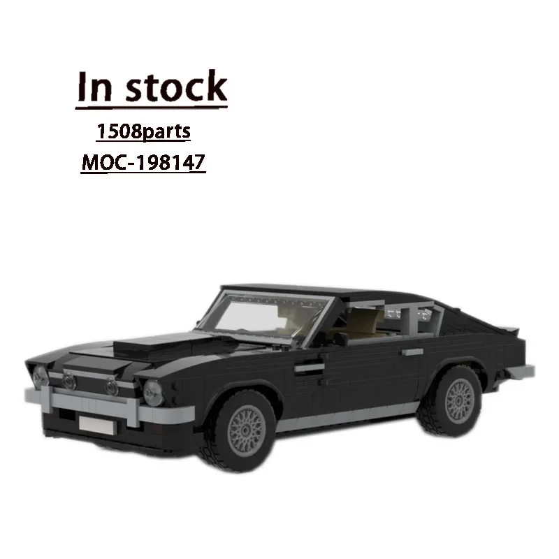 MOC- 198147   Zwart Nieuwe Supercar Racing Bouwsteen Model • 1508 Onderdelen Educatief Jongen Kinderen Kerst Bouwstenen Speelgoed Cadeau