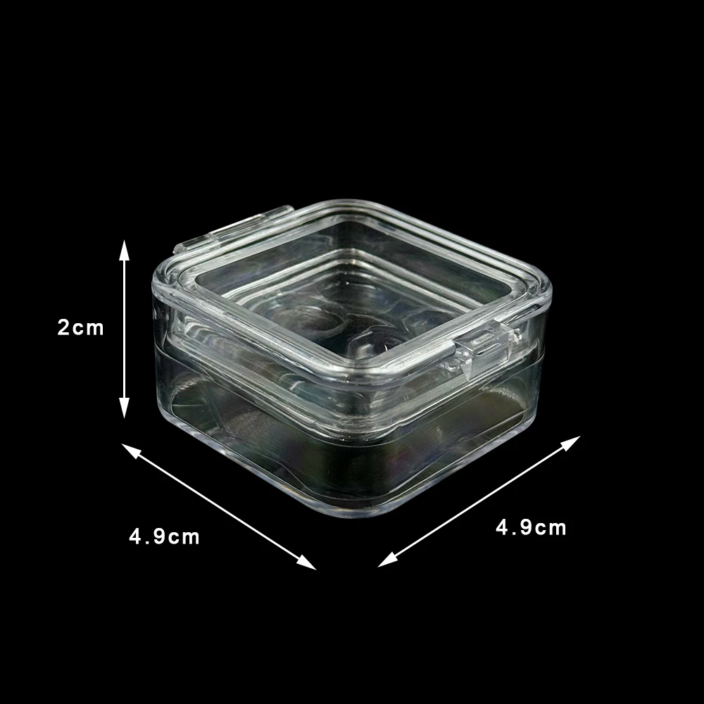 Transparent Dental Box Denture Storage Box with Film Membrane for Crown and Bridges Tooth Box With 6/16 Hole Dentistry Materials