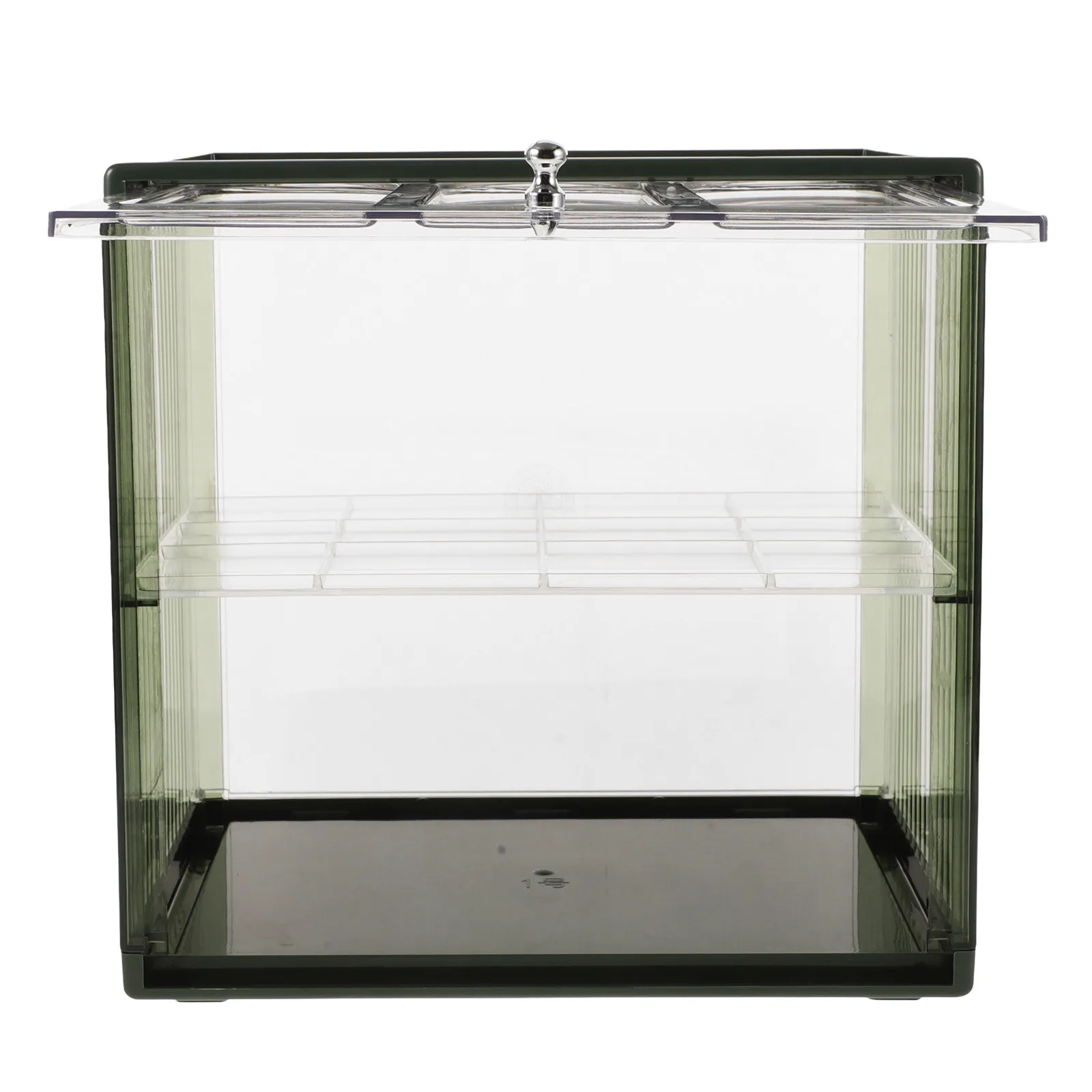 

Clear Double Layer Bread Storage Box for Home Bakery Coffee Shop Countertop Kitchen Organizer Large Capacity Airtight Bread Bin