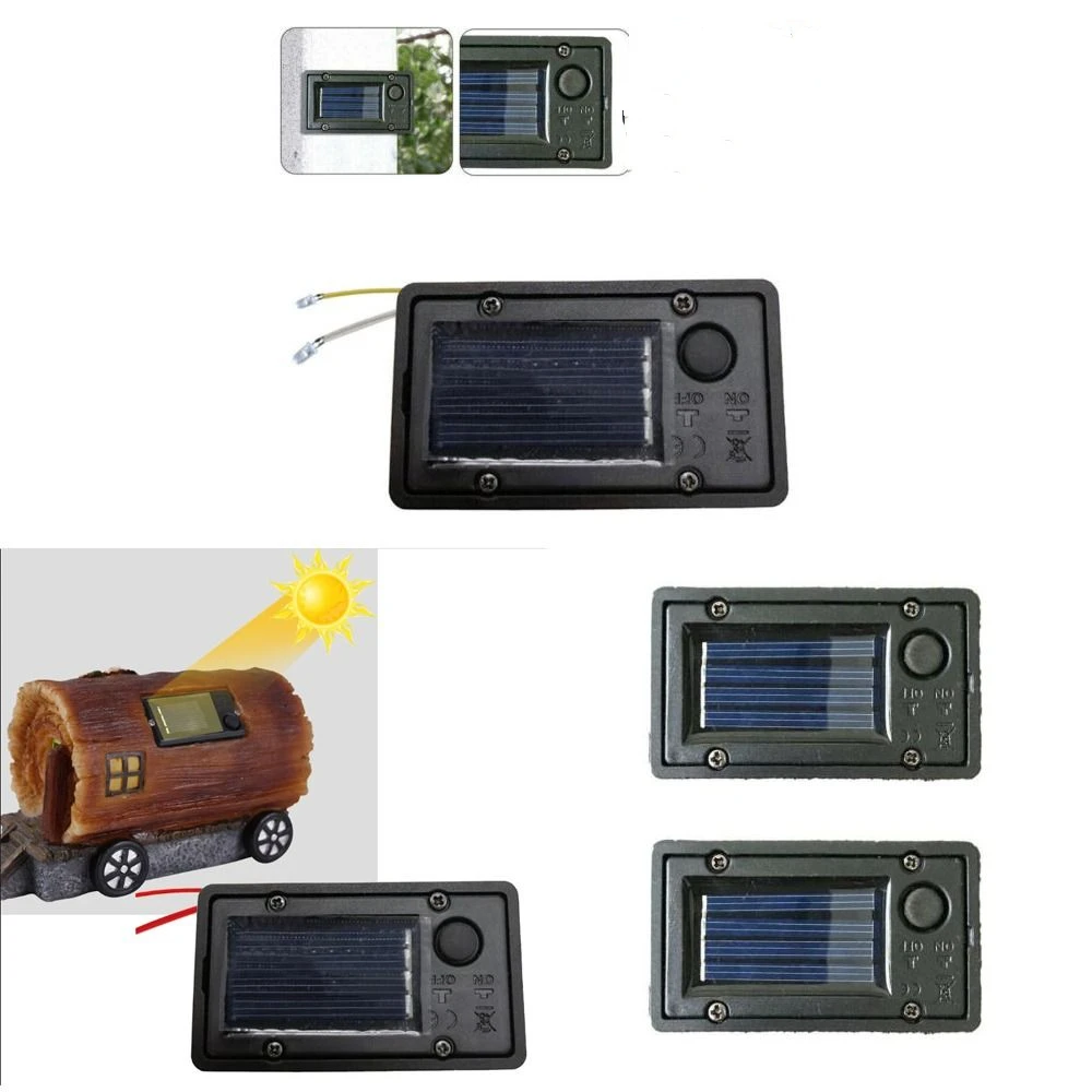 2Pcs Creative Practical LED Accessories Garden Lantern Replacement Battery Box Hanging Lantern Solar Panel Boxes