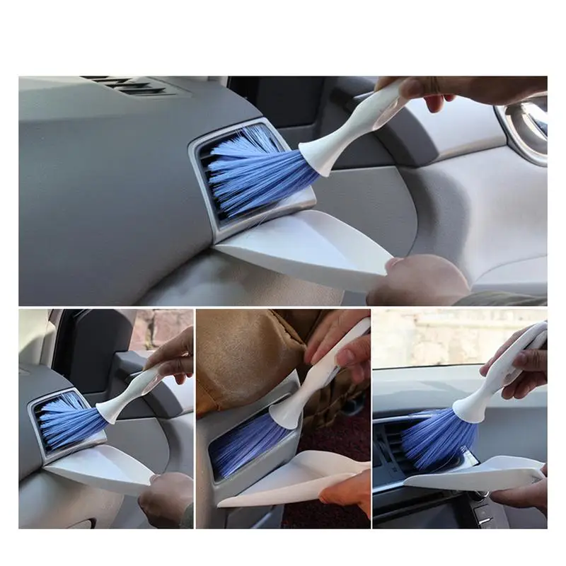 

Car Cleaner Brush Practical Car Detail Brush Car Interior Duster Multipurpose Interior Cleaning Brush Air Vent Cleaning Tool For