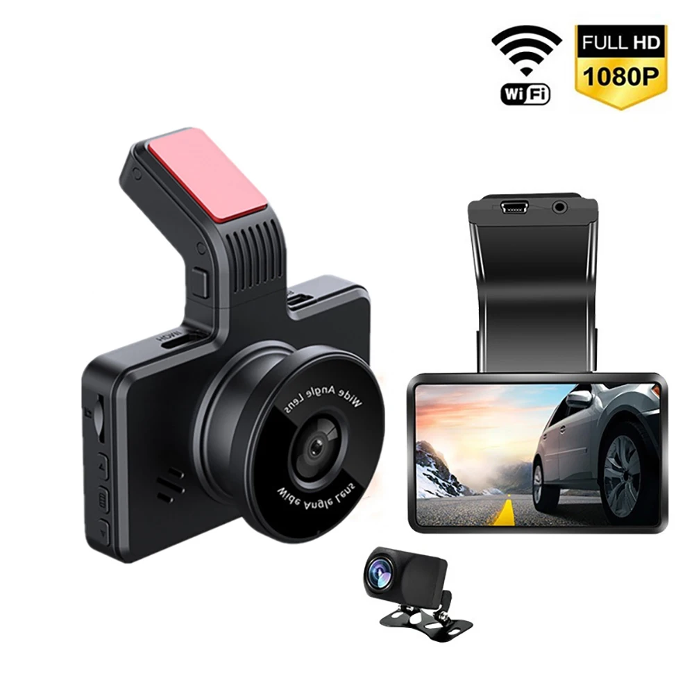 

Car DVR WiFi Full HD 1080P Dash Cam Rear View Vehicle Camera Black Box Video Recorder Night Vision Auto Dashcam Car Accessories