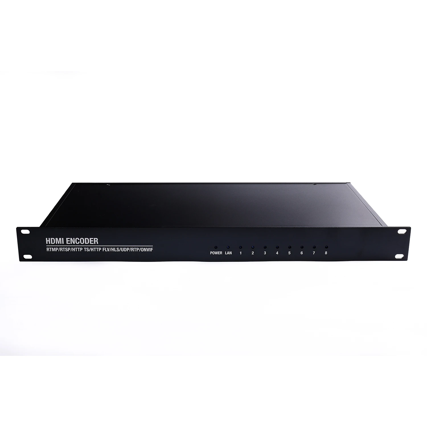 1U 8 channles encoder h.264 h.265 HDMI Video Encoder HTTP RTSP RTMP UDP SRT ONVIF to IPTV or NVR or Webcasting