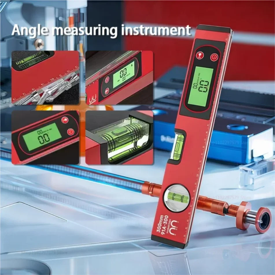 Digital Spirit level Bubble Magnetic Electric Level 360 degree Angle Finder Protractor Inclinometer Horizontal Scale Ruler