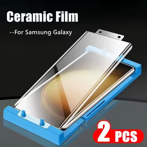 Ceramic Film for Samsung Galaxy S23 ultra, S22 ultra , S25 S24 S21 ultra , note 20 Ultra curved screen protector not glass