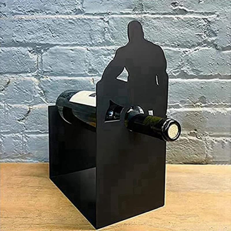 BUENO estante de vino de mesa, soporte de exhibición de vino con carácter, sala de almacenamiento de vino separada en la cocina, Bar familiar