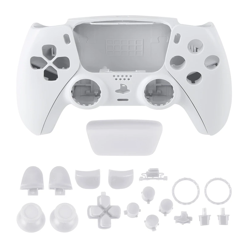 A46T Repair Part for PS5 BDM-010 Controller Housing Shell Game Controller Shell Cover with Buttons White