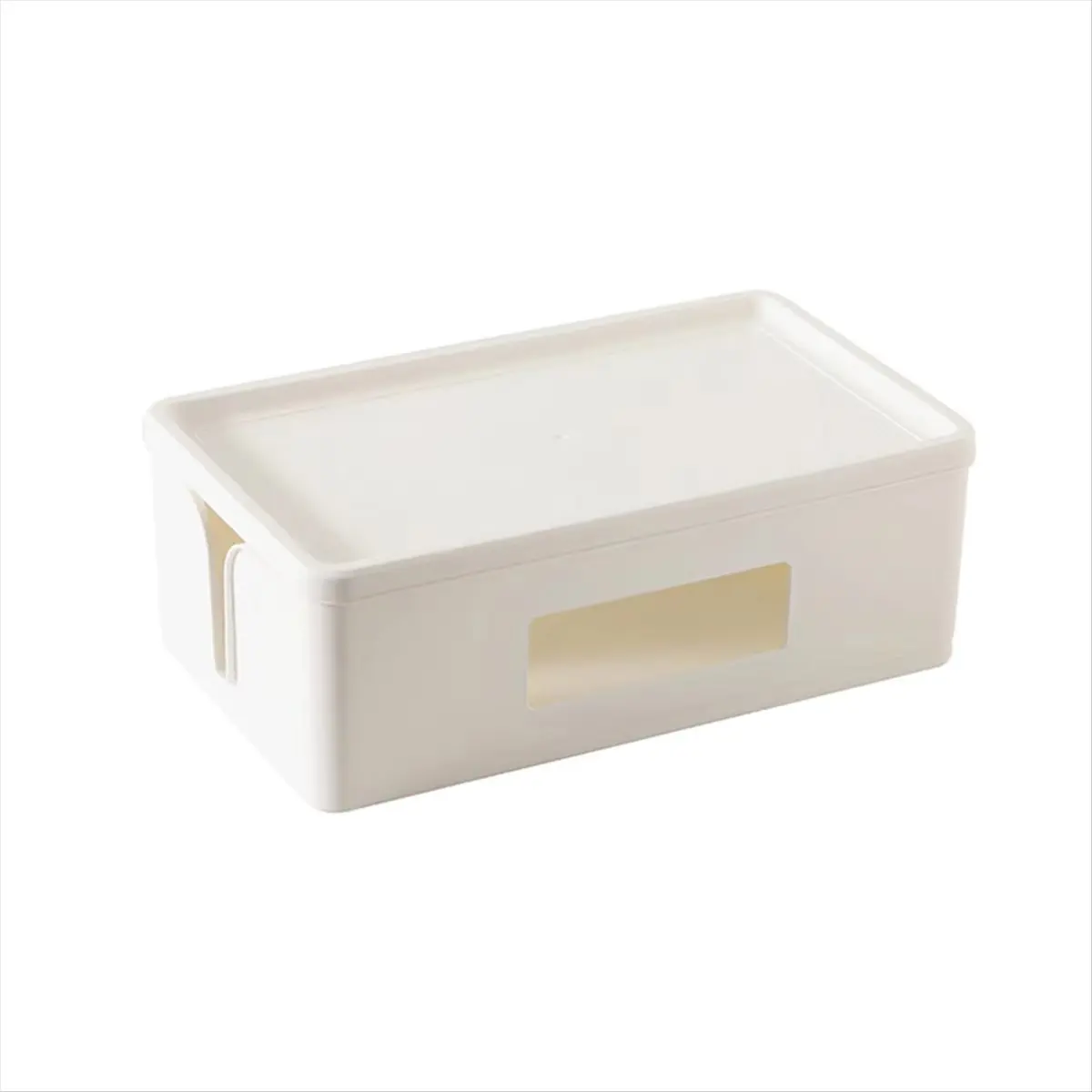 N86R 1PC Cable Storage Box Desktop Power Plug Board Storage Box Wireless WiFi Router Bracelet Desktop Data Line Plug Holder