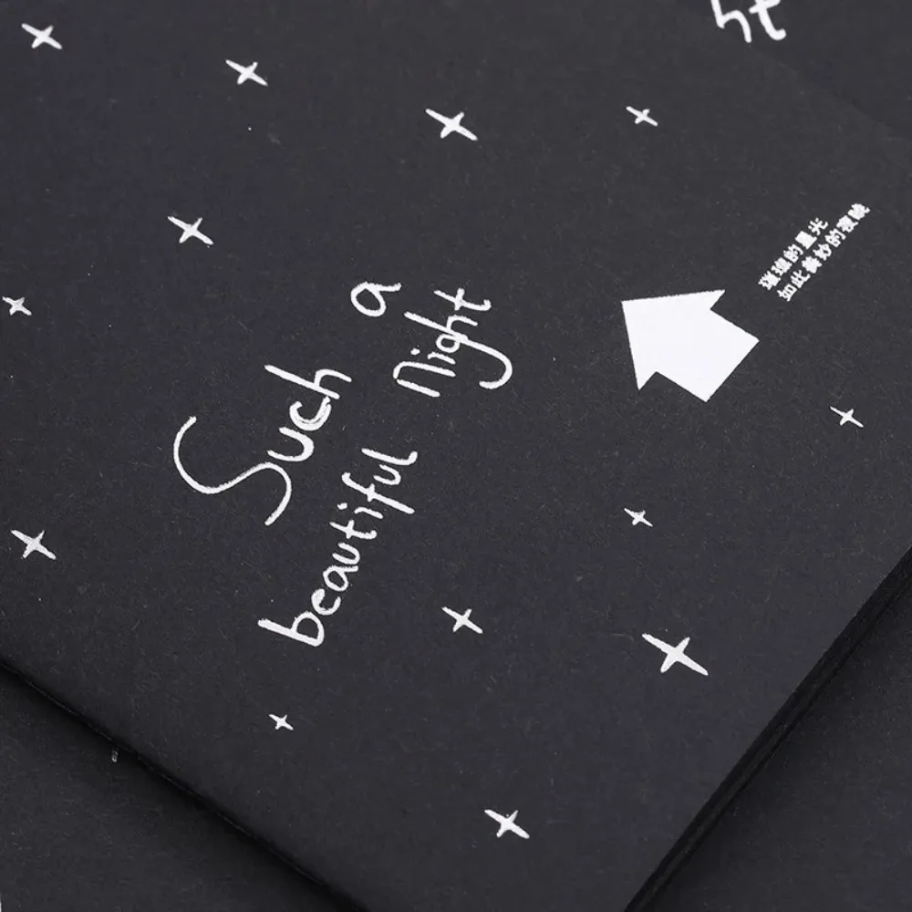 実用的な黒いノート用紙紙の厚さスケッチ落書きノート DIY 簡単に損傷しないオフィス学校文具ギフト