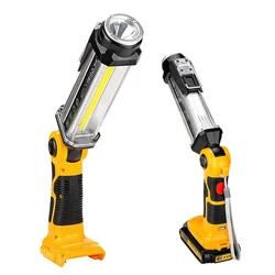 For Dewalt 14.4V-20V LED Work Light Flashlight Handheld Lanterns Camping Lamp 2000 Lumen Tool Lamp for Dewalt DCB200 DCB204