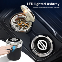 Car Interior Ashtray Portable Garbage Box Storage Barrel For Nissan Qashqai J10 J11 Navara Juke GTR 350z Patrol Leaf X-trail Y61