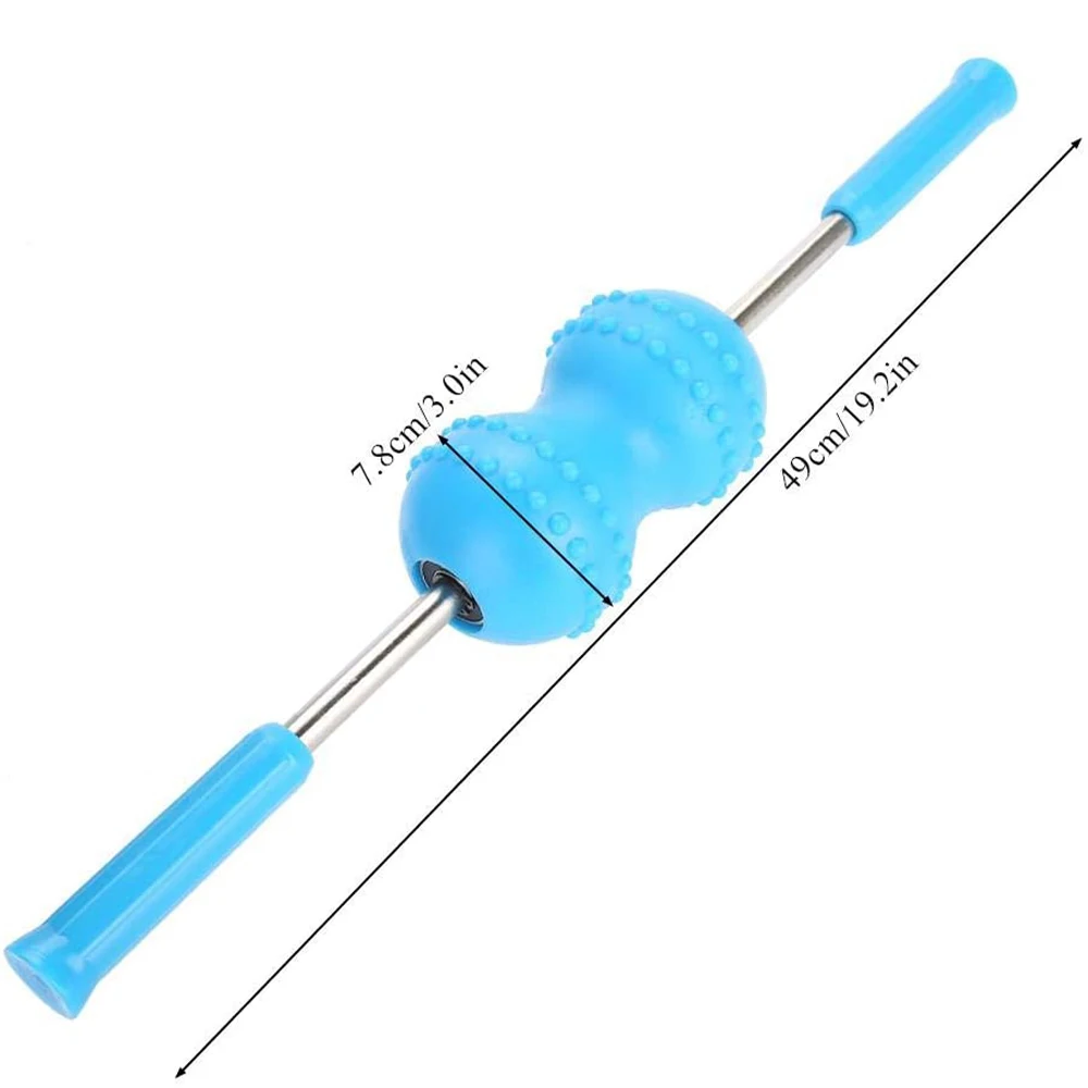 1Pcs Massage Roller, Portable Multifunctional Body Muscle Yoga Massage Roller Stick Pain Relief Stick