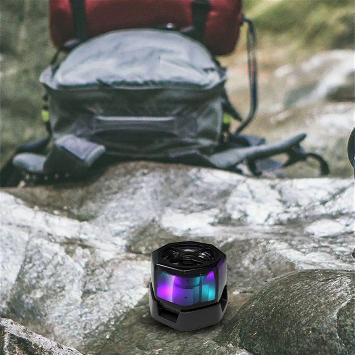 fine Magnetic Bluetooth-Compatible Speaker RGB Light Bluetooth-Compatible 5.3 Small Wireless Speaker Mini Speakers for Phone