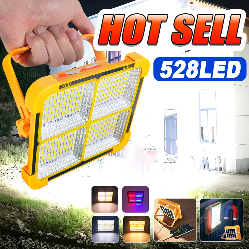 Hot Sell Camping Light Rechargeable Portable Tent Lamp Strong Magnet LED Work Light for Repair Camping Emergency Camping Lantern