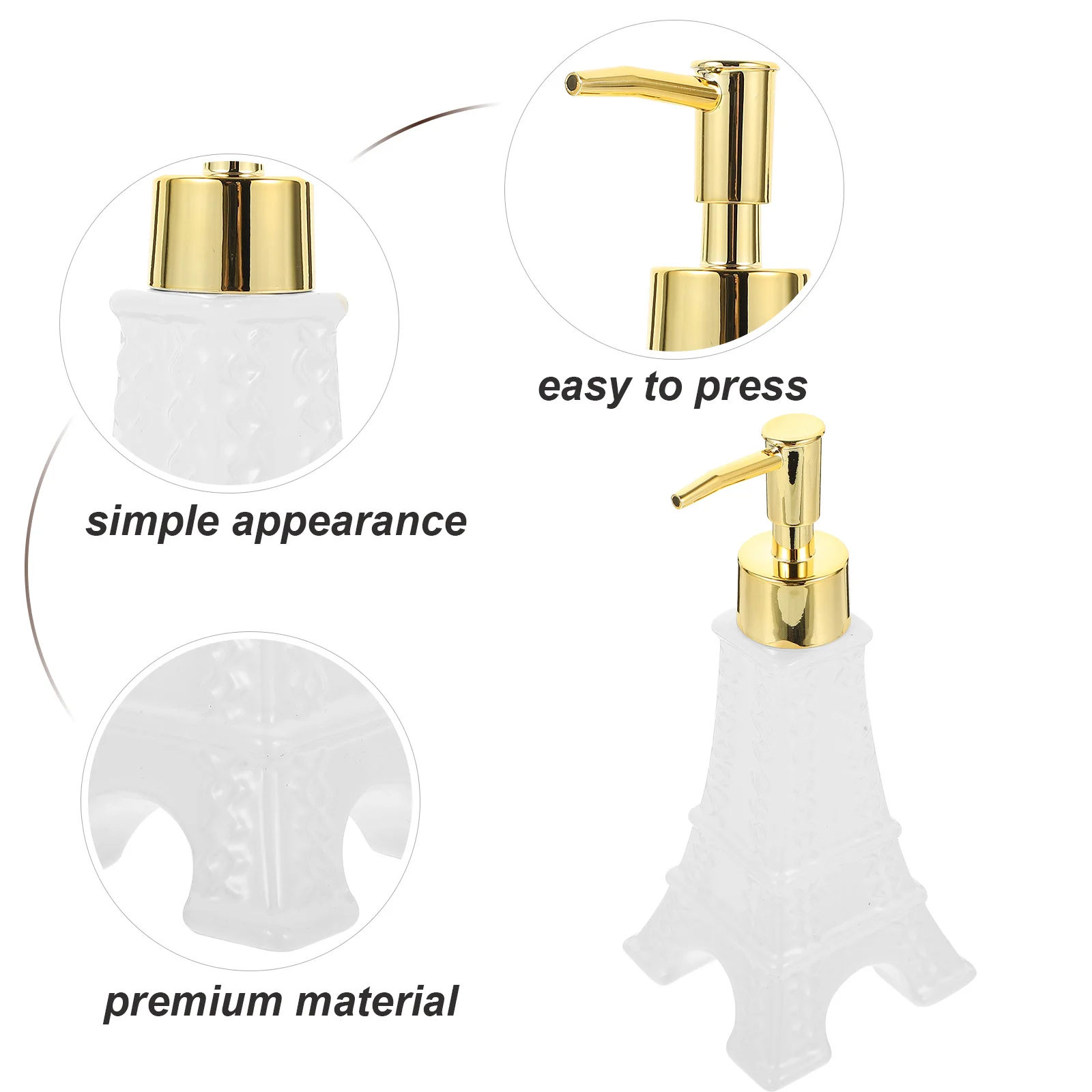 Dispensador de sabão bomba recarregável shampoo garrafa fino acabamento loção dispensador para banheiro cozinha mão sabão recipiente