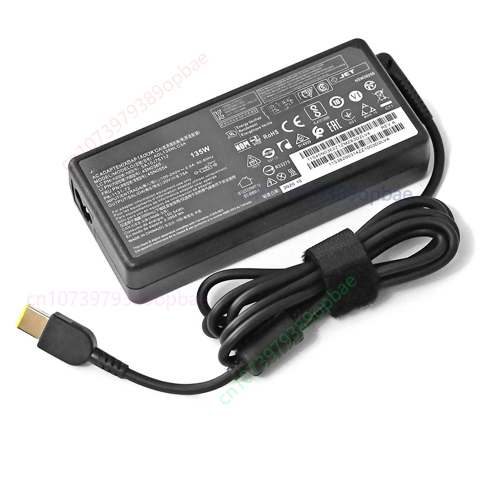ノートパソコンアダプター-135w-20v-675a-usb-c-ノートブック充電器-lenovo-t440p-y50-70-r720-y700-t540p-p51-p52-s5-adl135nlc3a-電源