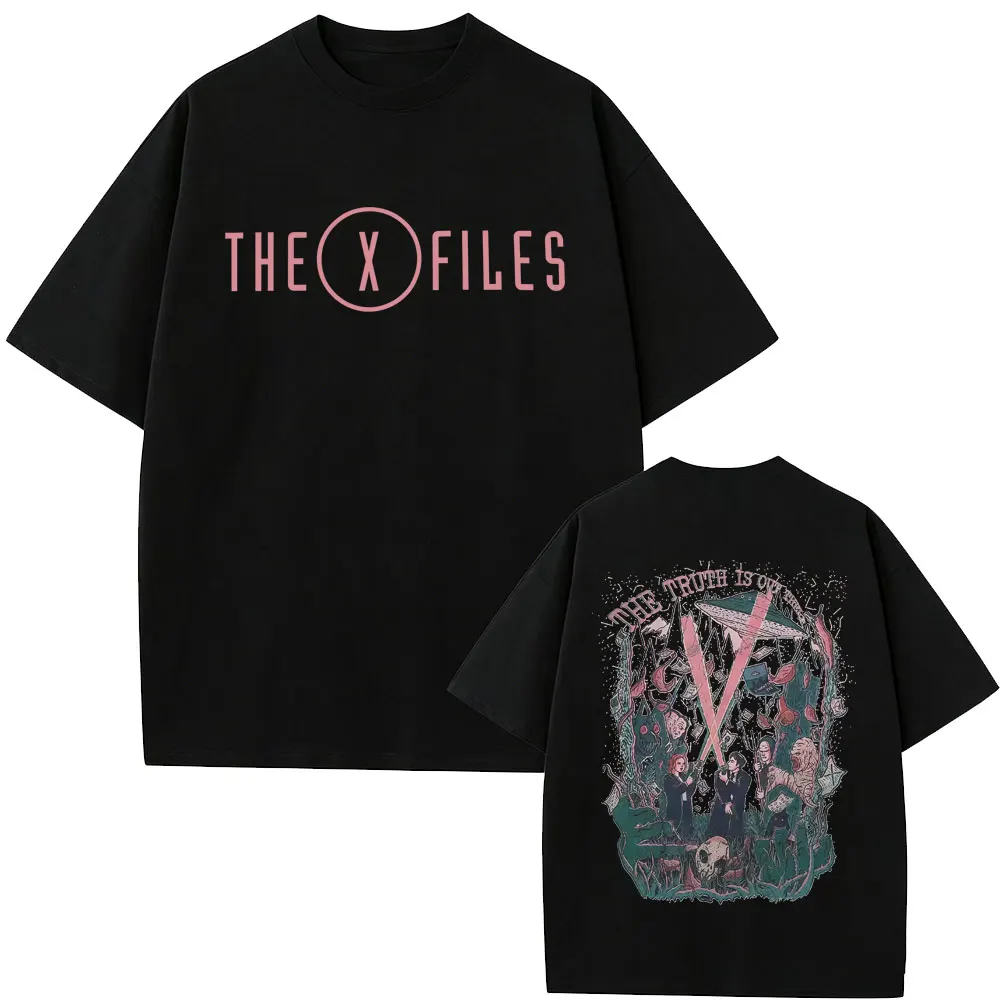Classic Movie The X Files The Truth Is Out There T Shirt Men Women Casual Vintage Oversized T-shirt Men's Pure Cotton T-shirts