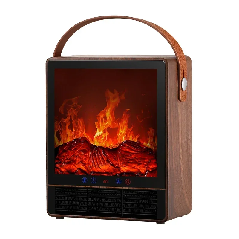 3D simulated flame heater home fire fireplace heater bathroom electric heater graphene desktop 220V