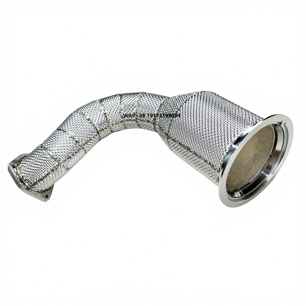 

Stainless Steel High-flow Catalytic Converter for Panamera 971 3.0T 2017-2018 Power Upgrade with Insulated Downpipe