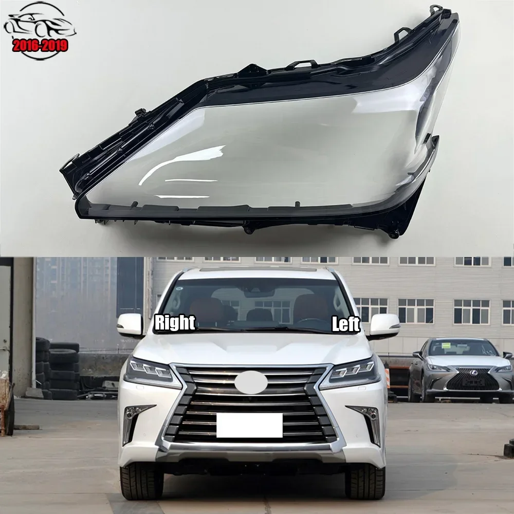 

For Lexus LX570 2016-2019 Headlamp Transparent Cover Lampshade Headlight Shell Lens Replace The Original Lampshade Plexiglass