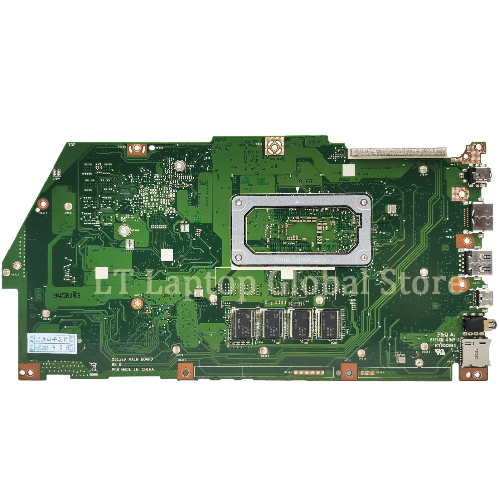 Imagem -03 - Placa Principal de Laptop X513ea Suporte Asus X513eq X513ep R513e K513e Placa-mãe de pc com Cpu i3 i5 i7 10th 11th Gen 4g 8g-ram