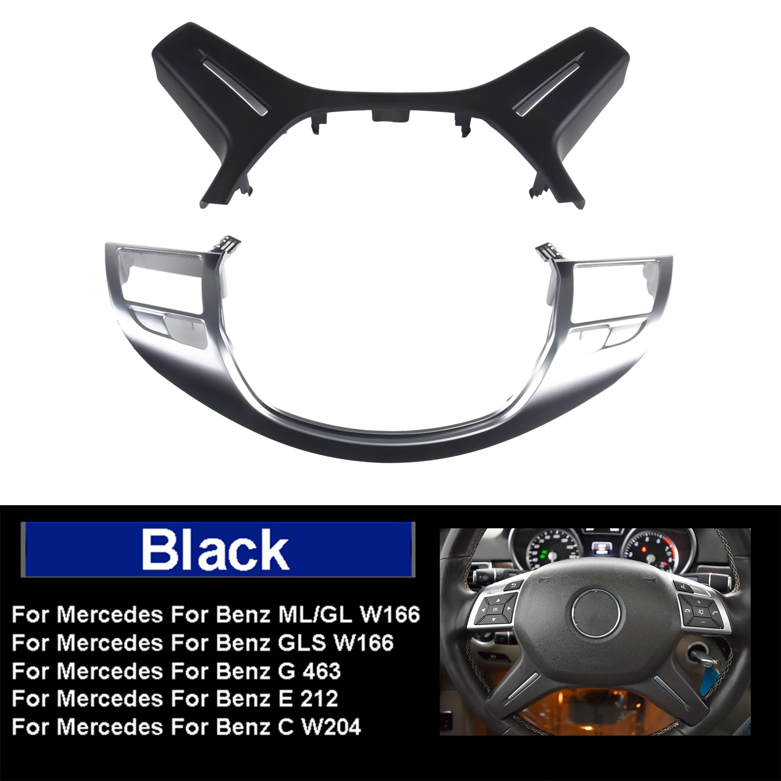 

Чехол на колесо автомобиля, обновленный черный/мока/темно-серый, аксессуары для интерьера, запасная часть для интерьера, рулевое колесо