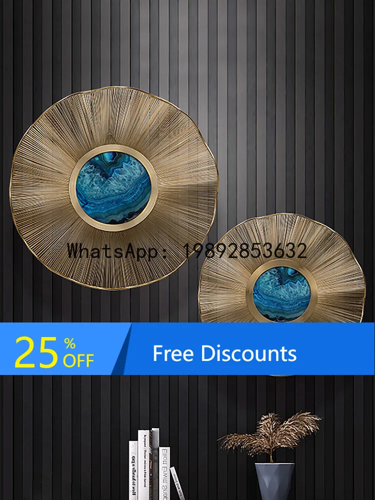 

LYY light luxury sun flower wall decoration pendant living room wall hanging sofa TV background wall hanging