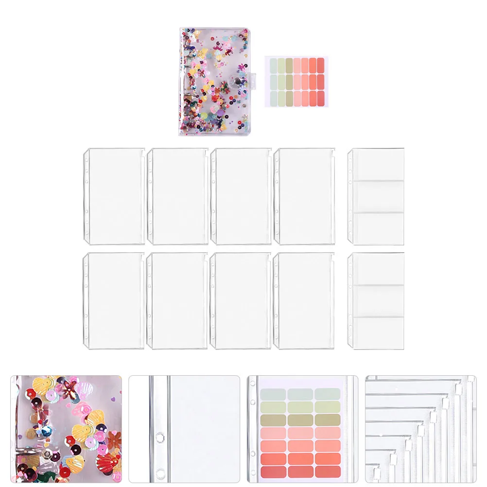 

Pvc Multi-Function Budget Binder Notebook Cash Envelopes Office Accessories Money Organizer Portable A6 Cards Book Household