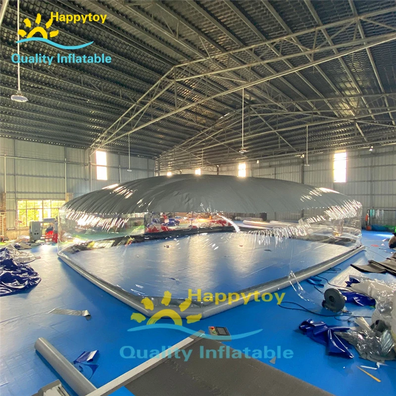 Customize Size/Color Waterproof Inflatable Clear Transparent Pool Cover Dome Tent